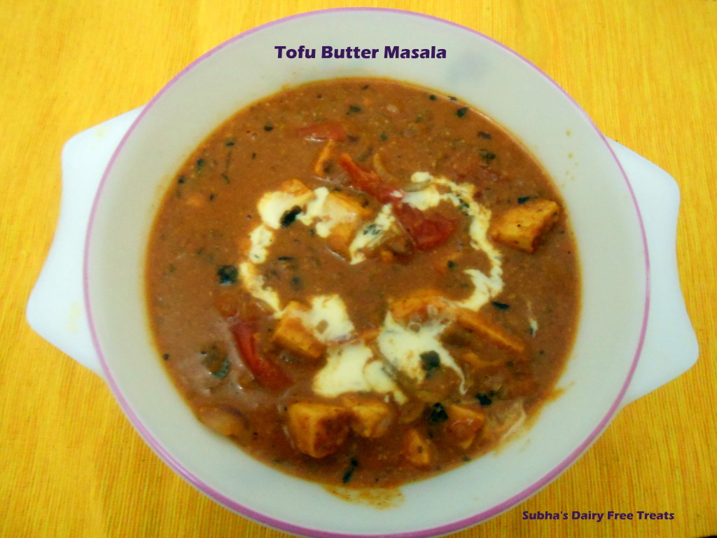 Tofu Butter Masala 1