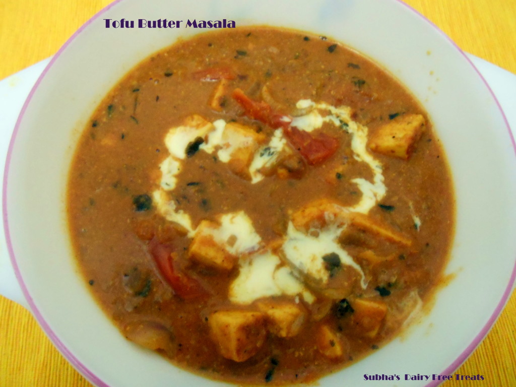 Tofu Butter Masala 2