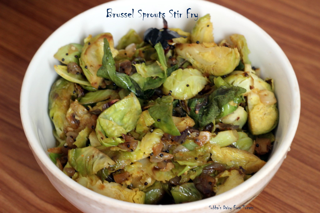 brussel sprouts stir fry 1