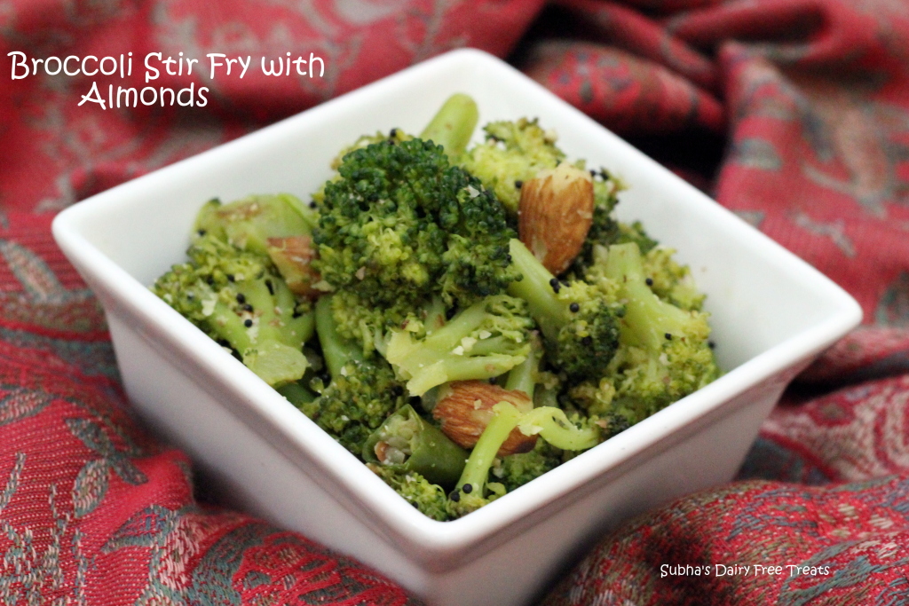 Broccoli Stir fry with Almonds