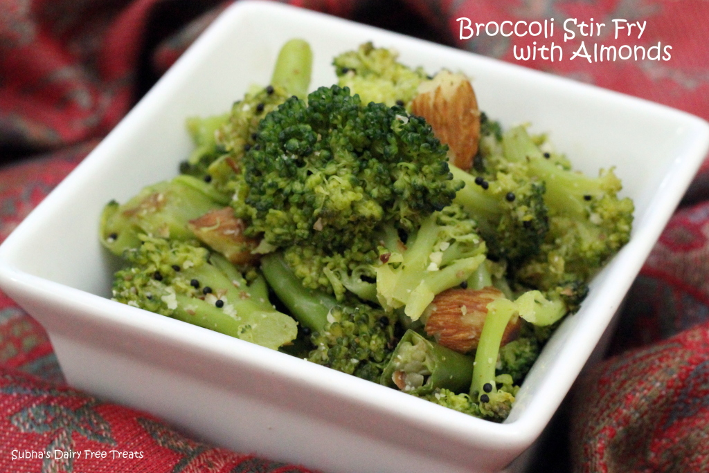 Broccoli Stir fry with Almonds 2