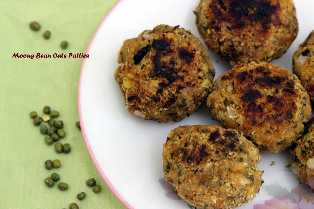 Moong Bean Oats Patties 2