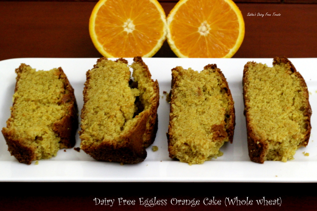 Eggless Orange Cake 1