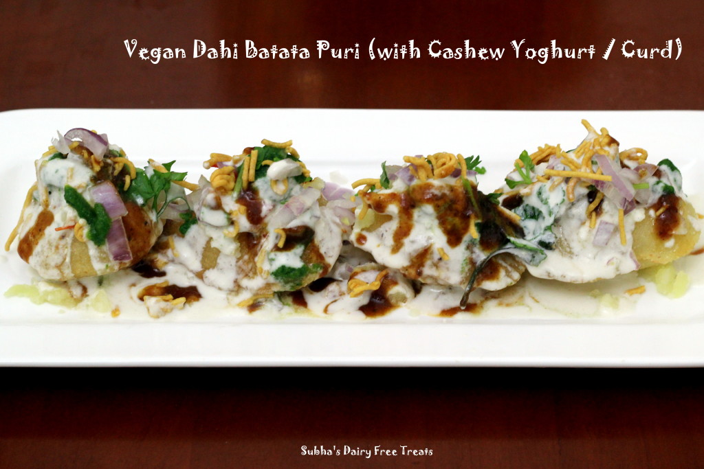 Vegan Dahi Batata Puri