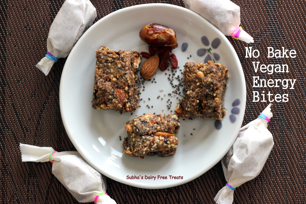 No bake vegan energy bites