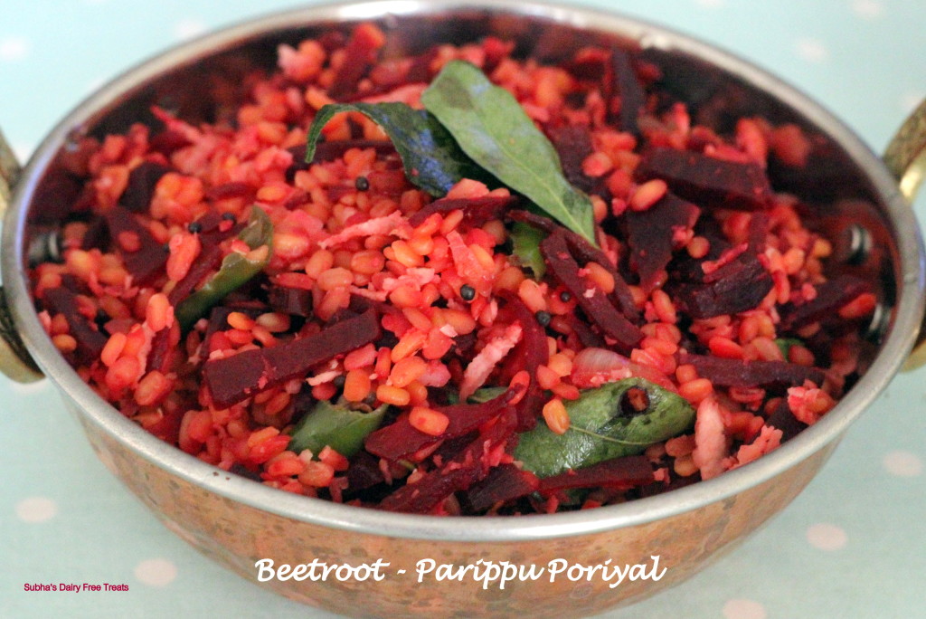 Beetroot Parippu Poriyal 2